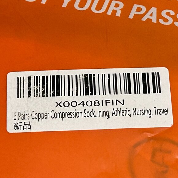 Copper Compression Socks – 6-Pack – L/XL - New - Picture 5 of 6